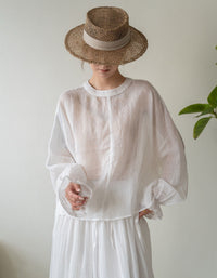 Oversized linen shirt women breathable summer outfit