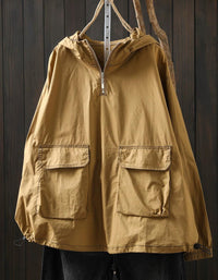 Oversized Lightweight Hoodie with Hood & Large Pockets