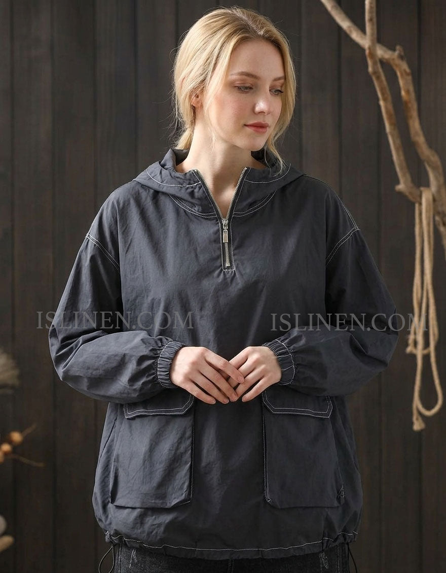 Oversized Streetwear Hoodie with Large Front Pockets