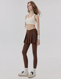 pleated tennis skirt leggings women activewear