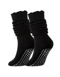 women cozy knit socks non slip grip indoor wear