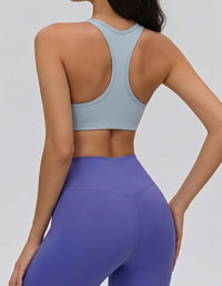 women athletic sports bra rear view breathable activewear