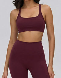 Women’s Racerback Sports Bra High Support Workout Top