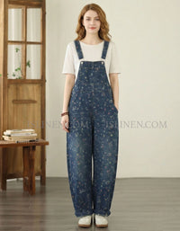 Women’s Denim Overalls Wide Leg Casual Jumpsuit