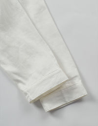 Close-up of casual linen blouse women breathable comfortable everyday top