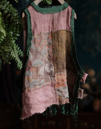 Vintage Inspired Patchwork Tunic Tank – Relaxed Women’s Boho Top