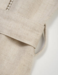 Details of Boho Neutral Shirt Dress – Relaxed Fit Summer Linen Dress