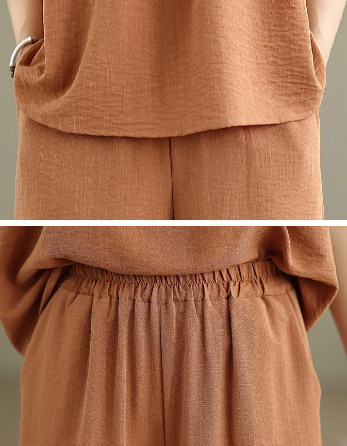 Lightweight summer linen co-ord set for women