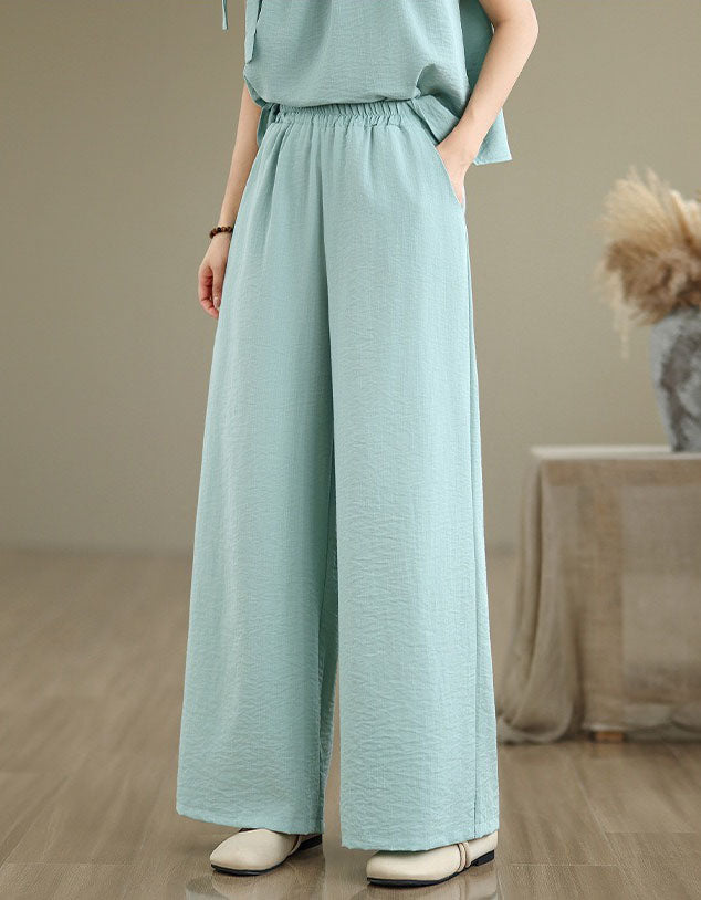 Relaxed Fit Sleeveless Linen Women Co-Ord Set