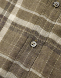 Women's Soft Breathable Linen Check Shirt