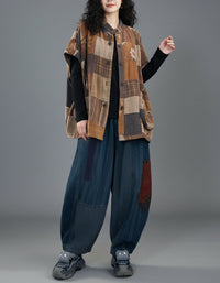Women's Boho Patchwork Floral Cotton Casual Jacket
