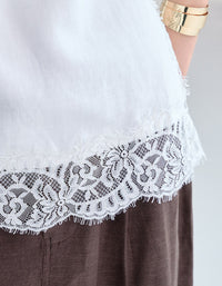 Women’s Romantic Lace Trim Tank Top