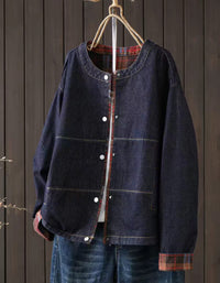 Women’s Casual Vintage Denim Button Jacket