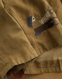 Close-Up of Women's Bohemian Rust Brown Lightweight Jacket