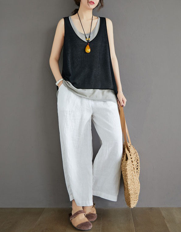 Versatile women’s sleeveless tank top for casual wear with layered styling