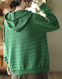 Women’s Casual Lace Pocket Sweater Hoodie