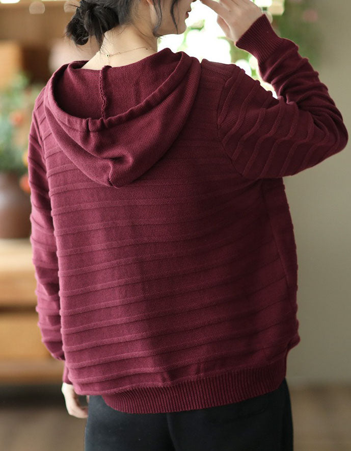 Women’s Casual Lace Pocket Sweater Hoodie