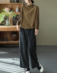 Women's Soft Warm Casual Loose Fit Corduroy Pants