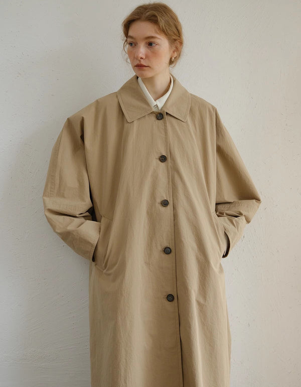 Women’s Casual Loose Fit Long Trench Coat
