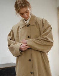 Women’s Casual Loose Fit Long Trench Coat