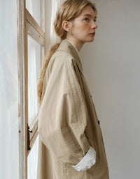 Women’s Casual Loose Fit Long Trench Coat