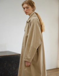 Women’s Casual Loose Fit Long Trench Coat