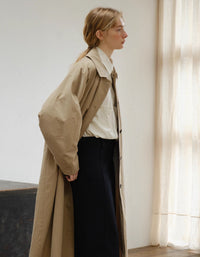 Women’s Casual Loose Fit Long Trench Coat