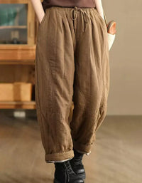 Women’s Casual Loose Warm Winter Trousers - Islinen