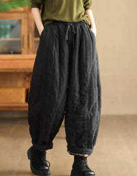 Women’s Casual Loose Warm Winter Trousers - Islinen