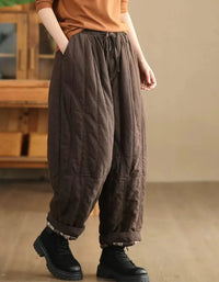 Women’s Casual Loose Warm Winter Trousers - Islinen