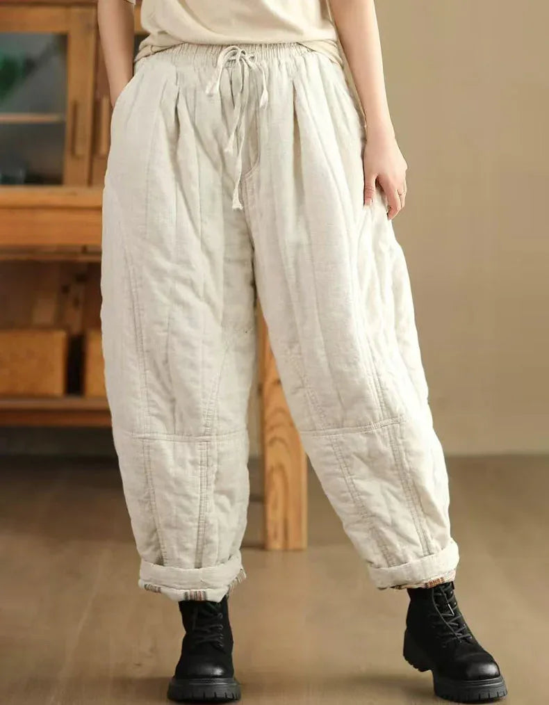 Women’s Casual Loose Warm Winter Trousers - Islinen