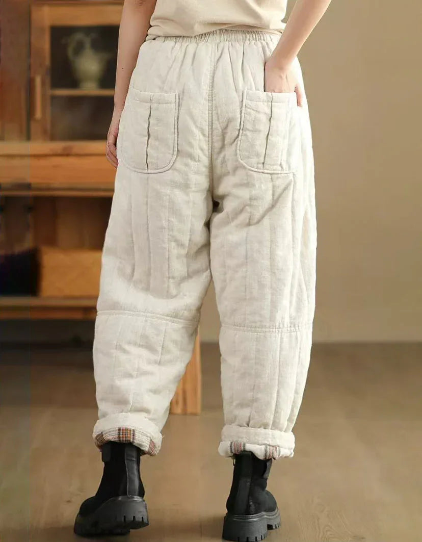 Women’s Casual Loose Warm Winter Trousers - Islinen