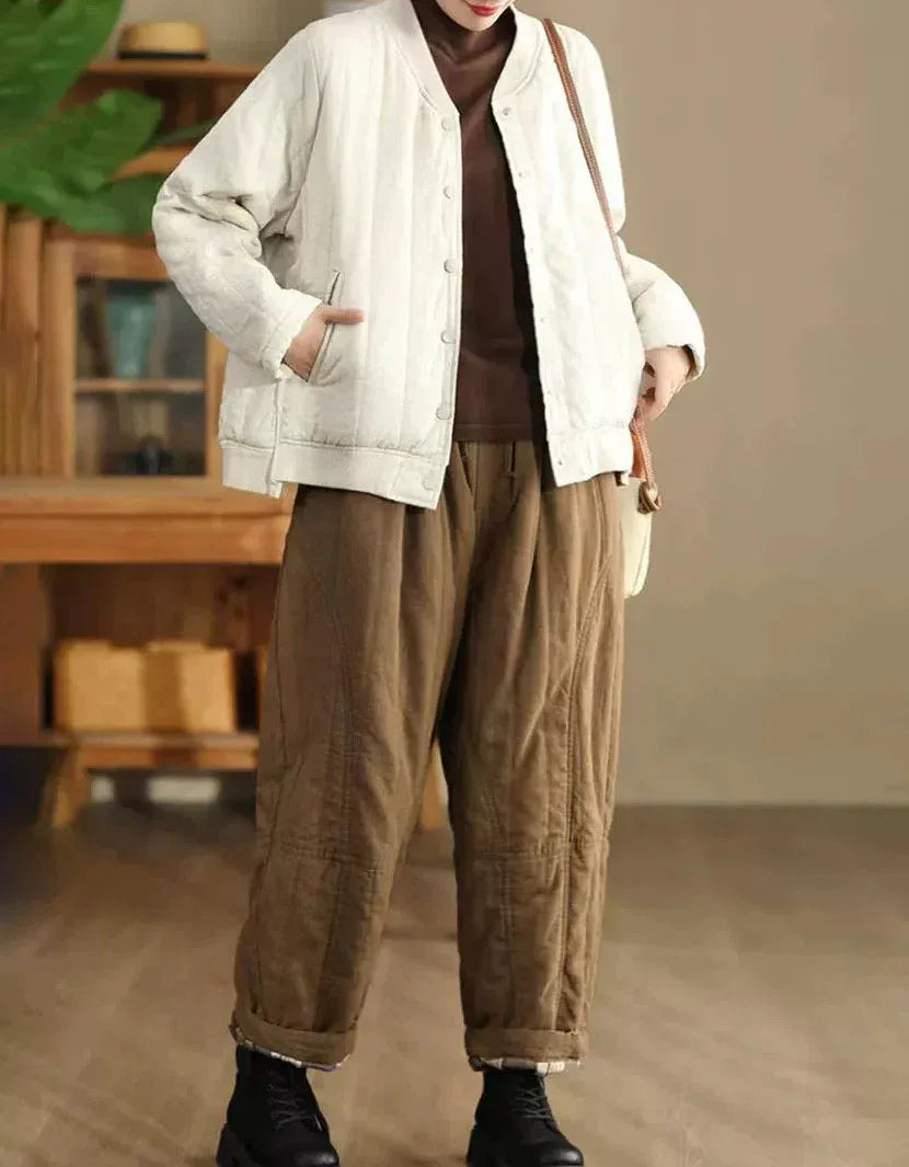 Women’s Casual Loose Warm Winter Trousers - Islinen