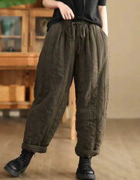 Women’s Casual Loose Warm Winter Trousers - Islinen