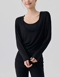 Women’s Lightweight Workout Top Off Shoulder Design