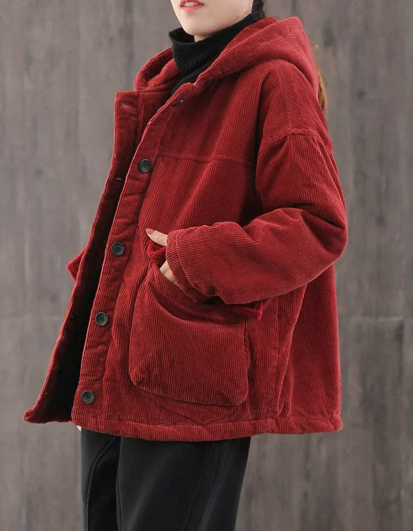 Women’s oversized casual corduroy jacket
