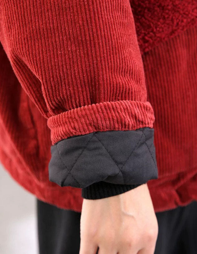 Women’s cozy fall corduroy jacket outfit