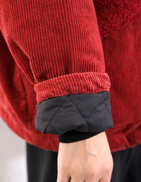 Women’s cozy fall corduroy jacket outfit
