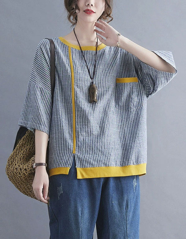 Vintage style striped women’s top