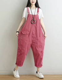 Women’s Casual Vintage Cotton Dungaree Jumpsuit