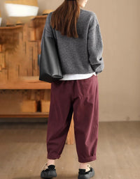 Women's Colorful Buttons Casual Knitted Sweater Cardigan