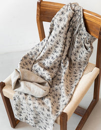 Elastic waist floral linen pants for comfortable everyday wear