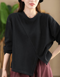 Women's Comfortable Loose-Fit Cotton Sweatshirt