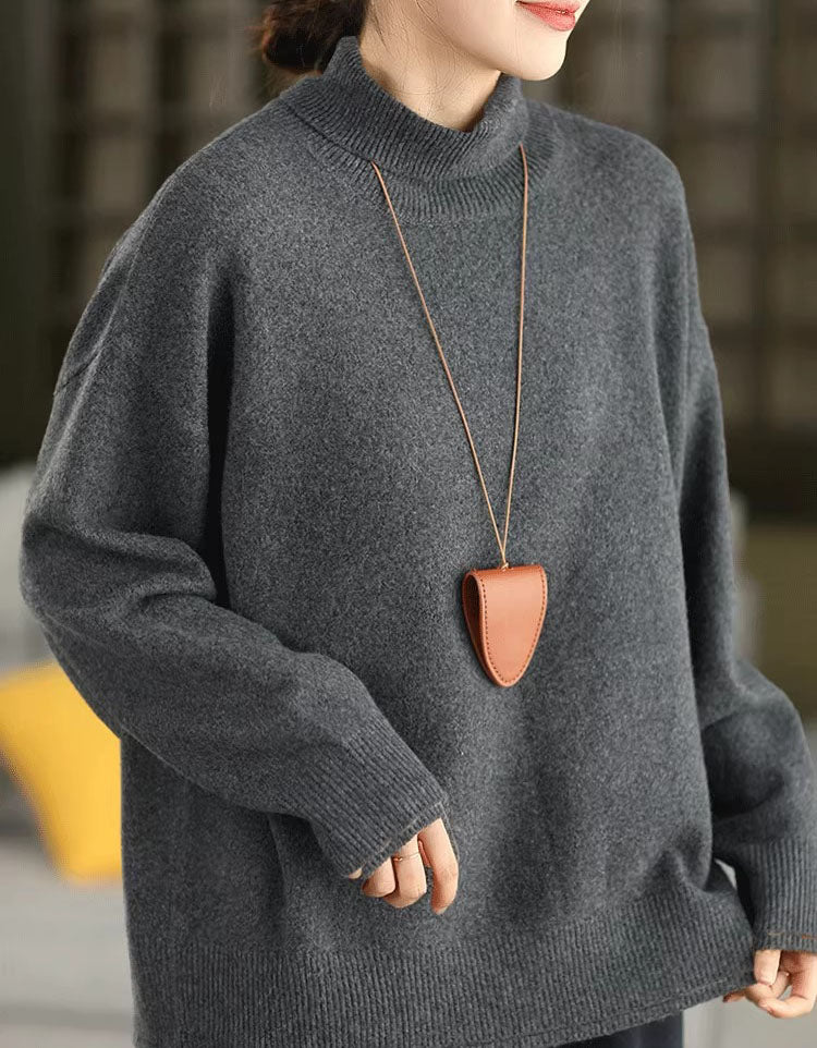 Women’s Comfortable Soft Knit Turtleneck Sweater