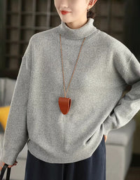 Women’s Comfortable Soft Knit Turtleneck Sweater