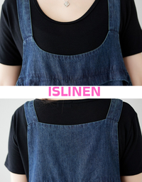 Boho inspired floral denim harem jumpsuit