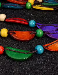 Women's Handmade Multilayer Coconut Shell Bead Necklace