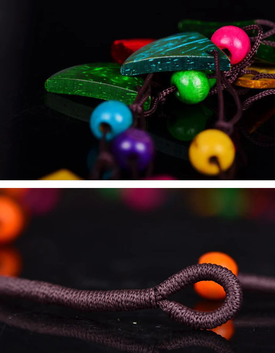 Women's Handmade Multilayer Coconut Shell Bead Necklace