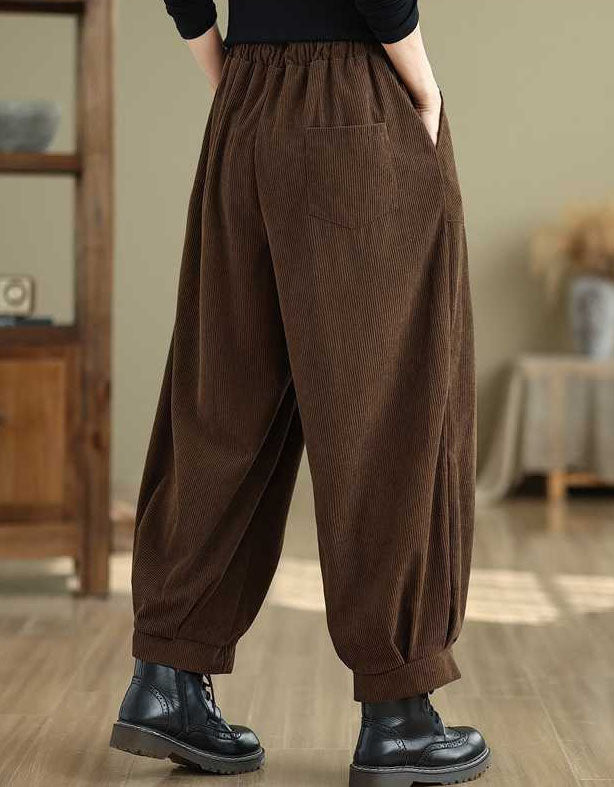 High Waist Loose Casual Women’s Corduroy Pants