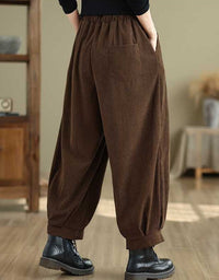 High Waist Loose Casual Women’s Corduroy Pants